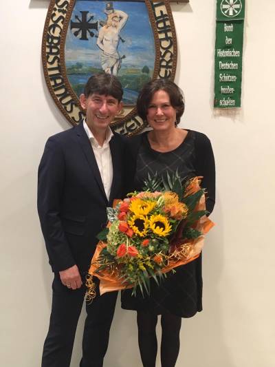 Der neue Bürgermeister der Gemeinde Selfkant mit Ehefrau Petra - Der neue Bürgermeister der Gemeinde Selfkant mit Ehefrau Petra