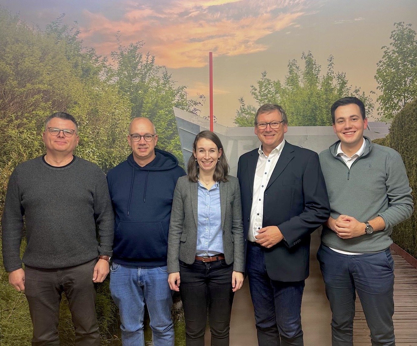 Fraktionsvorstand mit Brgermeister Ksters